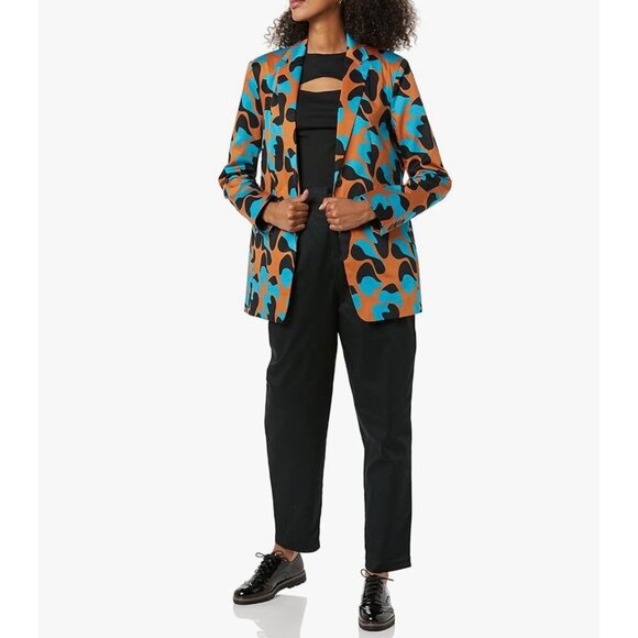 Terea Women's Catalina Blazer Adobe Cell Print size XL NWT - Picture 3 of 8